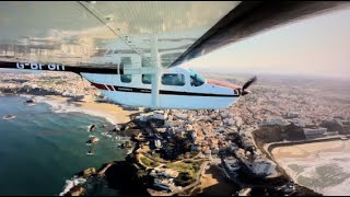 Cessna 337 Skymaster... Engine failure over Biarritz!