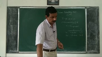 Econometrics 232: Qualitative Response Regression models, Linear Probability Model (4)