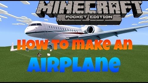 Minecraft Pocket Edition | How To Make An Airplane (Moving Airplane) [0.15.0]