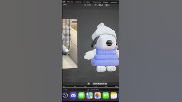Making Snoopy Puffer but in 3D! 🧣☁️🦴 #3dblendered #3dart #3dmodeling #blender3d #snoopy