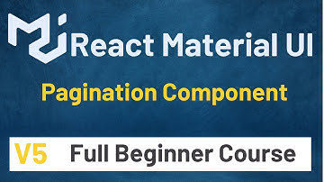 How To Use Material UI Pagination Component In React Tutorial #17 | Material UI V5