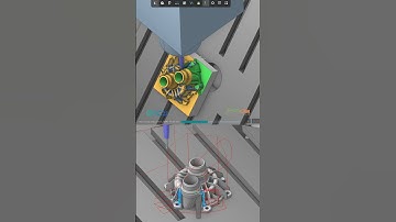 ENCY Mill 3+2 Rest Rough Simulation #encycam #sprutcam #cadcamcnc #cncmachine #cncmachining