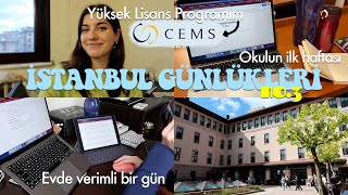 Koç'ta İlk Haftam! | Yüksek Lisans Programım, Evde Verimli bir Günüm ve Okuldan Kesitler👩🏻‍💻 ep.3