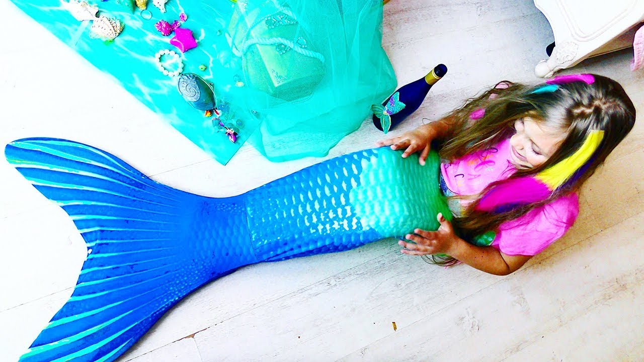 BECAME A REAL MERMAID ??? Mermaid tail - YouTube