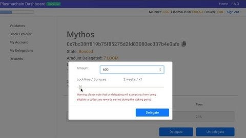 Staking Loom on PlasmaChain