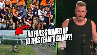 Pat McAfee Reacts To Some Packed \& Not So Packed NFL Training Camps