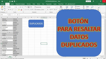 CÓMO RESALTAR DATOS DUPLICADOS CON UN BOTÓN EN EXCEL FÁCIL Y RÁPIDO.