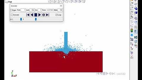 LS-DYNA Examples - Abrasive Water jet Cutting