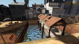 Playing with bots on my favourite map in Team Fortress 2