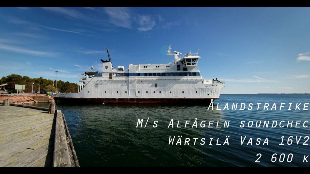 Ålandstrafiken - M/s Alfågeln soundcheck