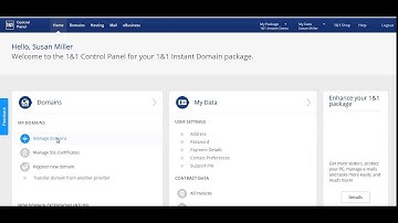 HowTo Setup Private DNS via 1and1.com