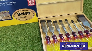 Irwin Marples 8pc Splitproof Chisel Set available at Monaghan Hire!