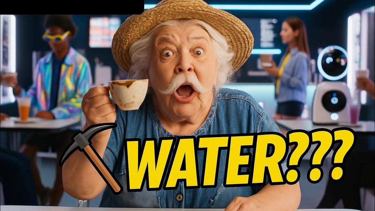 😂 Grandma Gets Water While Everyone Drinks Robot Lattes! 🤖☕