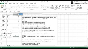 IGCSE ICT: Spreadsheets 10 (SUMIF)