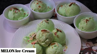 Lockdown Mai Banay Sirf 3 Ingredient Se Melon Ice-Cream  | Rich And Creamy | Easy To Make