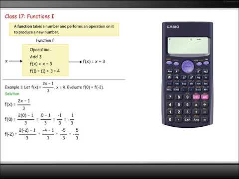 Algebra Intermediate - Class 17: Functions 1