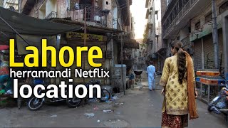 Heeramandi The Diamond Bazar From Netflix Series - Walking Tour in 4k