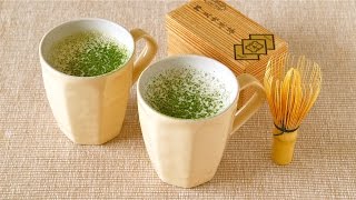 Matcha Green Tea Latte 抹茶ラテの作り方 (レシピ) - OCHIKERON - CREATE EAT HAPPY