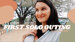 First Solo Outing with a Newborn and Toddler Vlog 2021 | TAKING THE KIDS TO THE PARK BY MYSELF