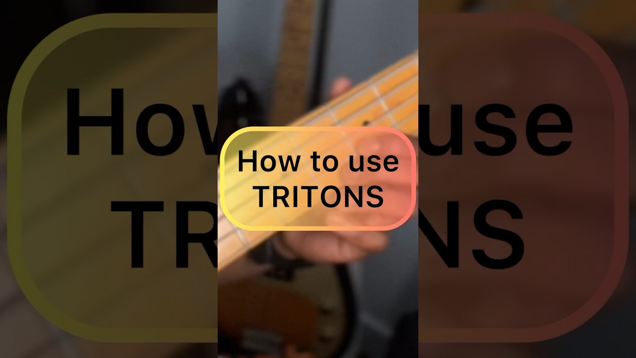 How to use TRITONS on bass 🎸 | 