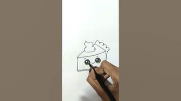 How to Draw a Unicorn Rainbow Cake Slice Easy and Cute