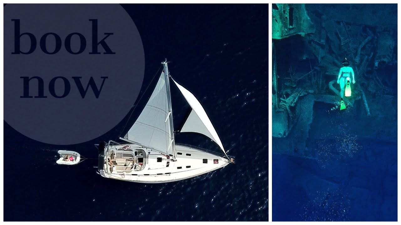 Sailing Rhodes Kiotari, we discovered a ship wreck!
