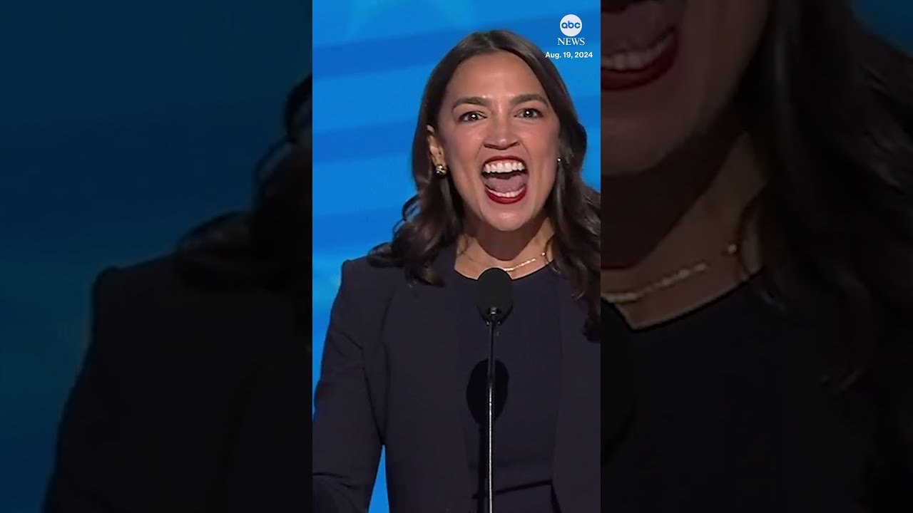 Rep Alexandria Ocasio Cortez Slams Former Pres Trump During DNC Speech