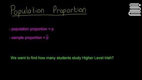 Leaving Cert Maths - Statistics 27 - Population Proportion