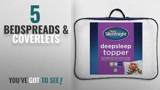 Top 10 Bedspreads & Coverlets [2018]: Silentnight Deep Sleep Mattress Topper, White, King