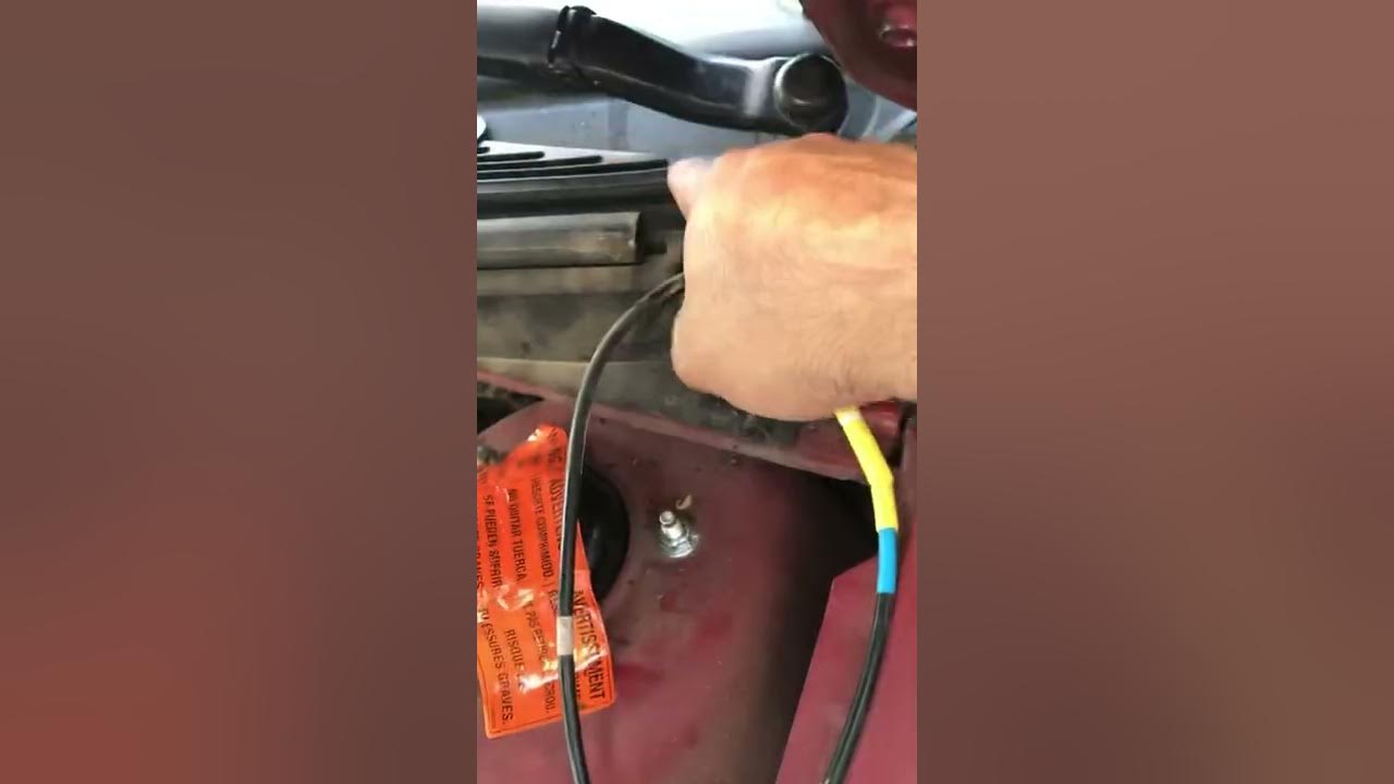 Pontiac G6 windshield washer wiper fluid hose replacement. Easy - YouTube