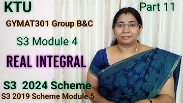 Real Integrals Type 1 Residue Integration| Group B&C GYMAT301 S3 Module 4 KTU 2024 Scheme| | Part11