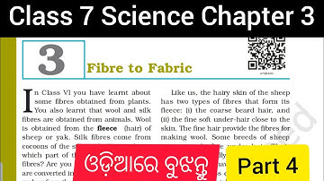 NCERT Class 7 Science Chapter 3 Fibre to Fabric (Silk and Life History of Silk moth)