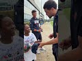 A day James will never forgot 🫶 #chicagobears #trainingcamp #wholesome