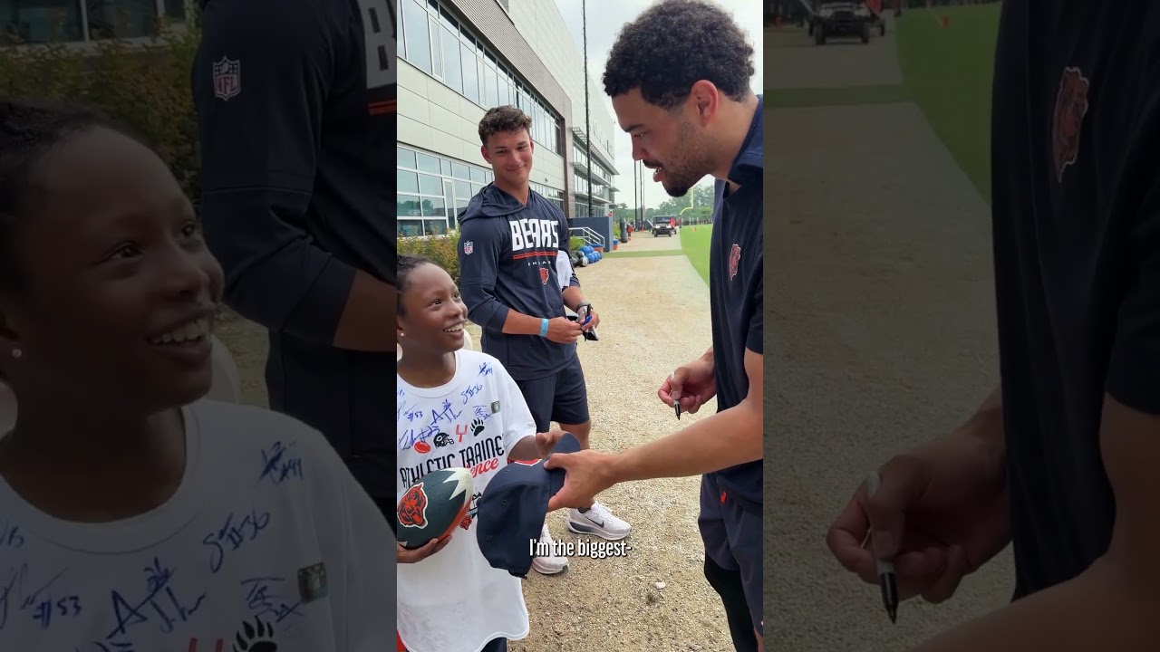 A day James will never forgot 🫶 #chicagobears #trainingcamp #wholesome A day James will never forgot 🫶 #chicagobears #trainingcamp #wholesome