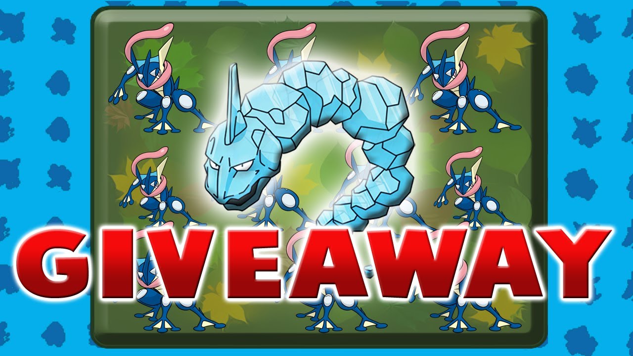 gaming logo Giving Away 12 Ash Greninja's + 1 Crystal Onix / Pokemon Brick Bronze