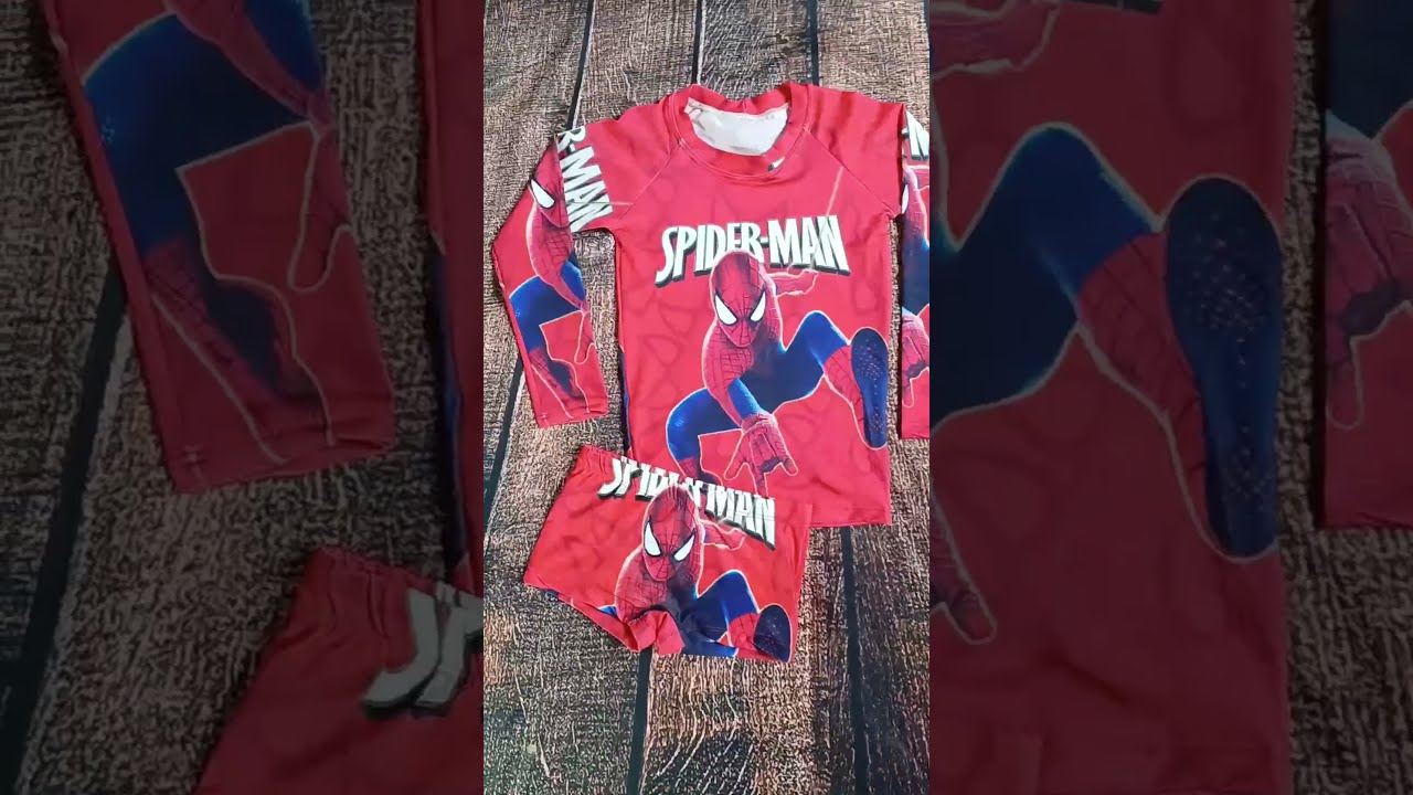 Roupa de banho infantil do Homem Aranha