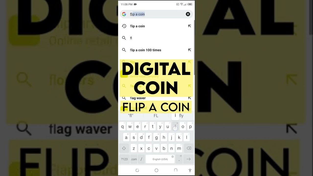 How to Flip a Google coin | #Ytshortvideo | #DigitalToss  #FlippingaDigitalCoin - YouTube
