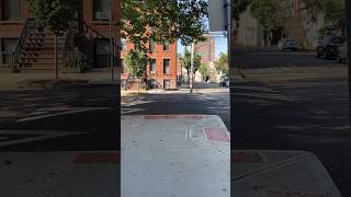 A newly built raised crosswalk