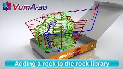 VUMA3D-network 2018 - Rock library - 3D mine ventilation simulation software www.vuma3d.com