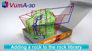 VUMA3D-network 2018 - Rock library - 3D mine ventilation simulation software www.vuma3d.com