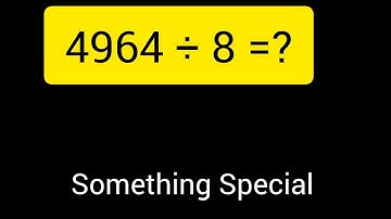 4964 Divided by 8 || 4964 ÷ 8 ||How do you divide 4964 by 8 step by step?||Long Division