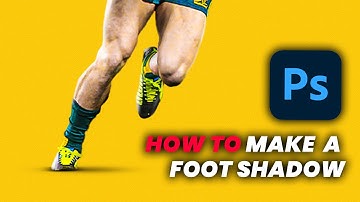 How to create realistic foot shadows | Sports Graphic Tutorial
