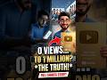 O Views to 1 Million? 😭 The Sad Truth of a Creator #shorts