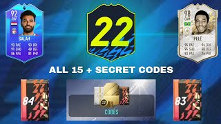 ALL 15 + *SECRET PROMO CODES* IN PACK OPENER FOR FUT 22!!! screenshot 4