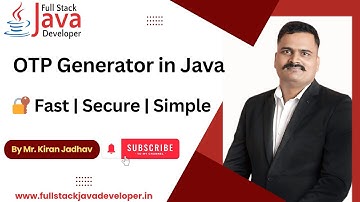 OTP Generator in Java | JDK 25 | Learn with Mr. Kiran Jadhav