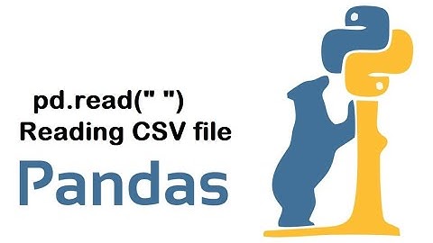 Pandas tutorial | how to read csv file using pandas| python | Data analysis and preprocessing series