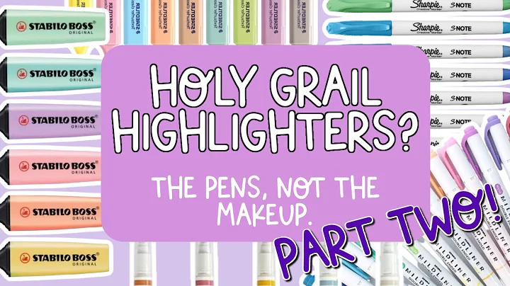 LIVE Which Highlighter Pens Are The Best? PART DEUX