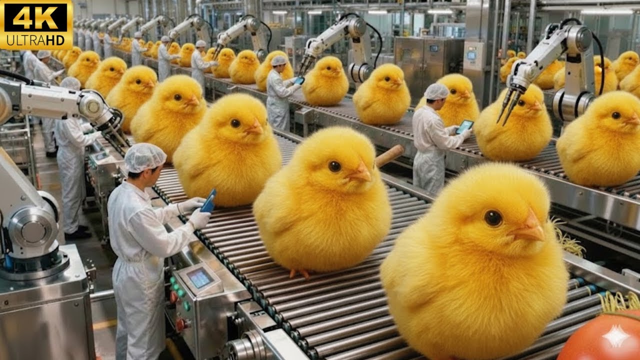 Automated Chicken Meat Factory: From Farm to Packaging - YouTube