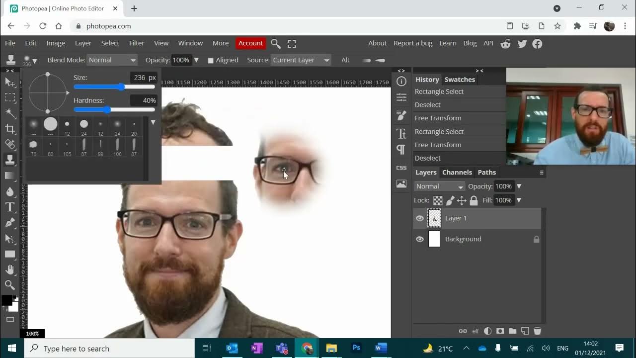 PhotoPea Clone Tool and Brush Tool YouTube