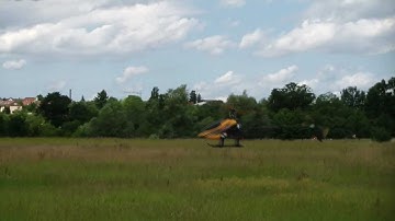 Walkera V400D02 6-channel flybarless heli - demo flight - inverted flying & crash